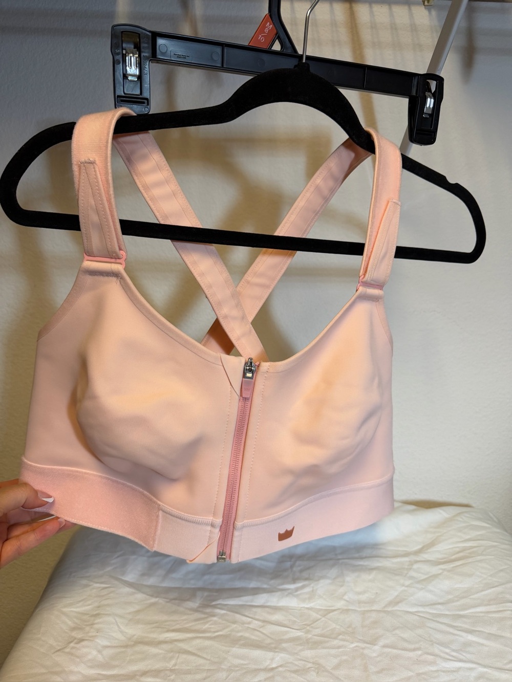 Shefit 3luxe Everyday Front-Zip Sports Bra - Soft Pink